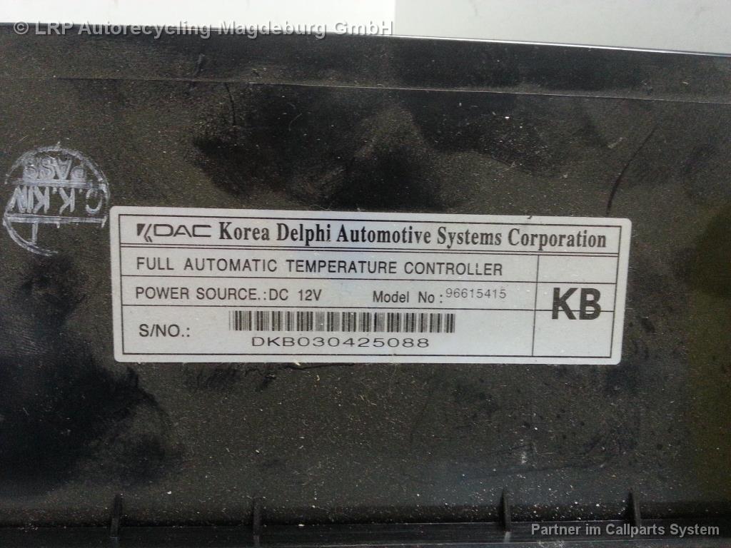 Daewoo Nubira KLAN Bj.03 Klimabedienteil Klimaautomatik 96615415 DELPHI