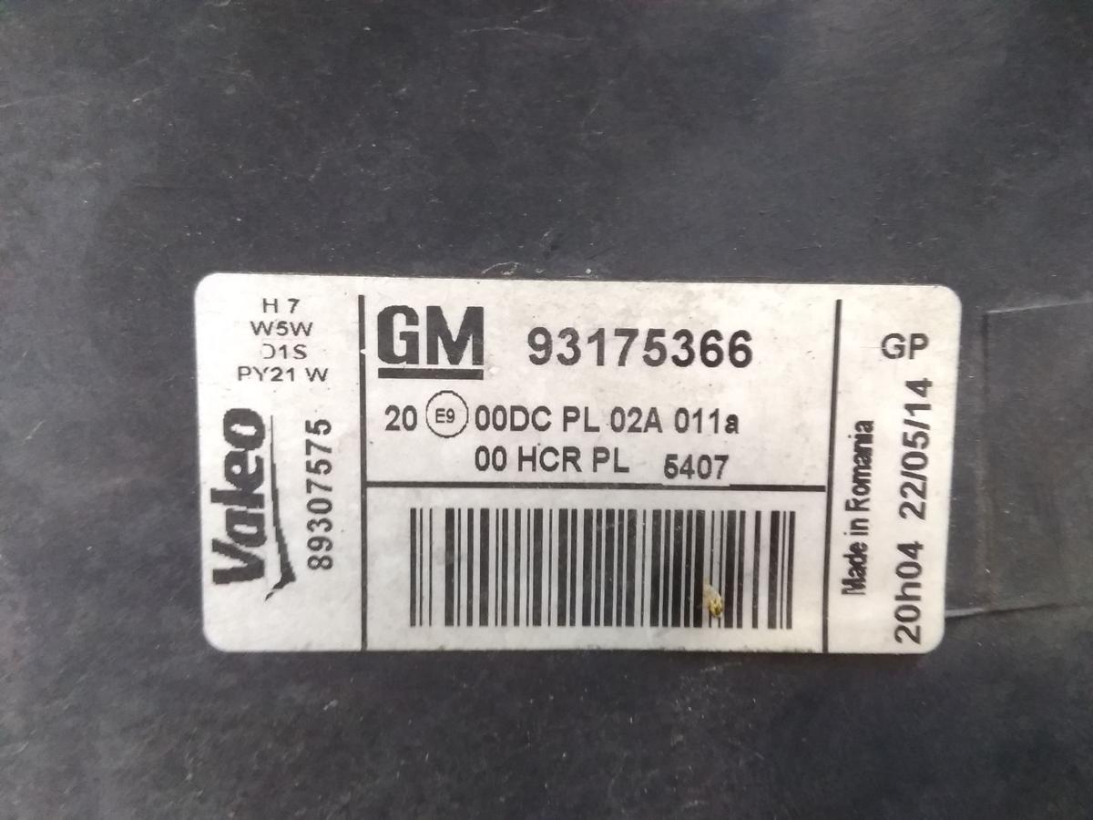 Opel Meriva A original Xenon Scheinwerfer links Valeo mit LWR Bj.2003