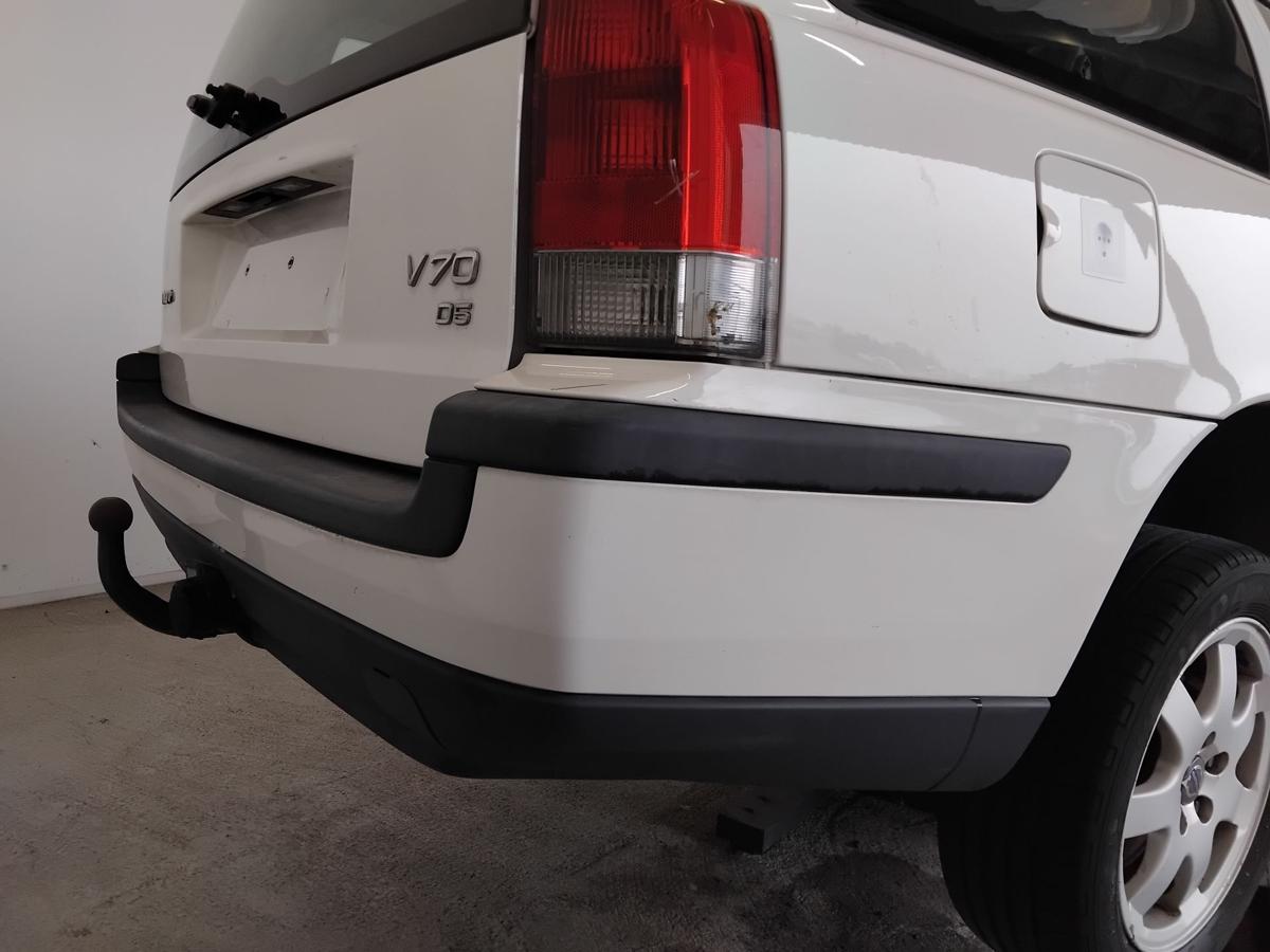 Volvo V70 II Kombi original Stossf&auml;nger Sto&szlig;stange hinten White Solid BJ2002