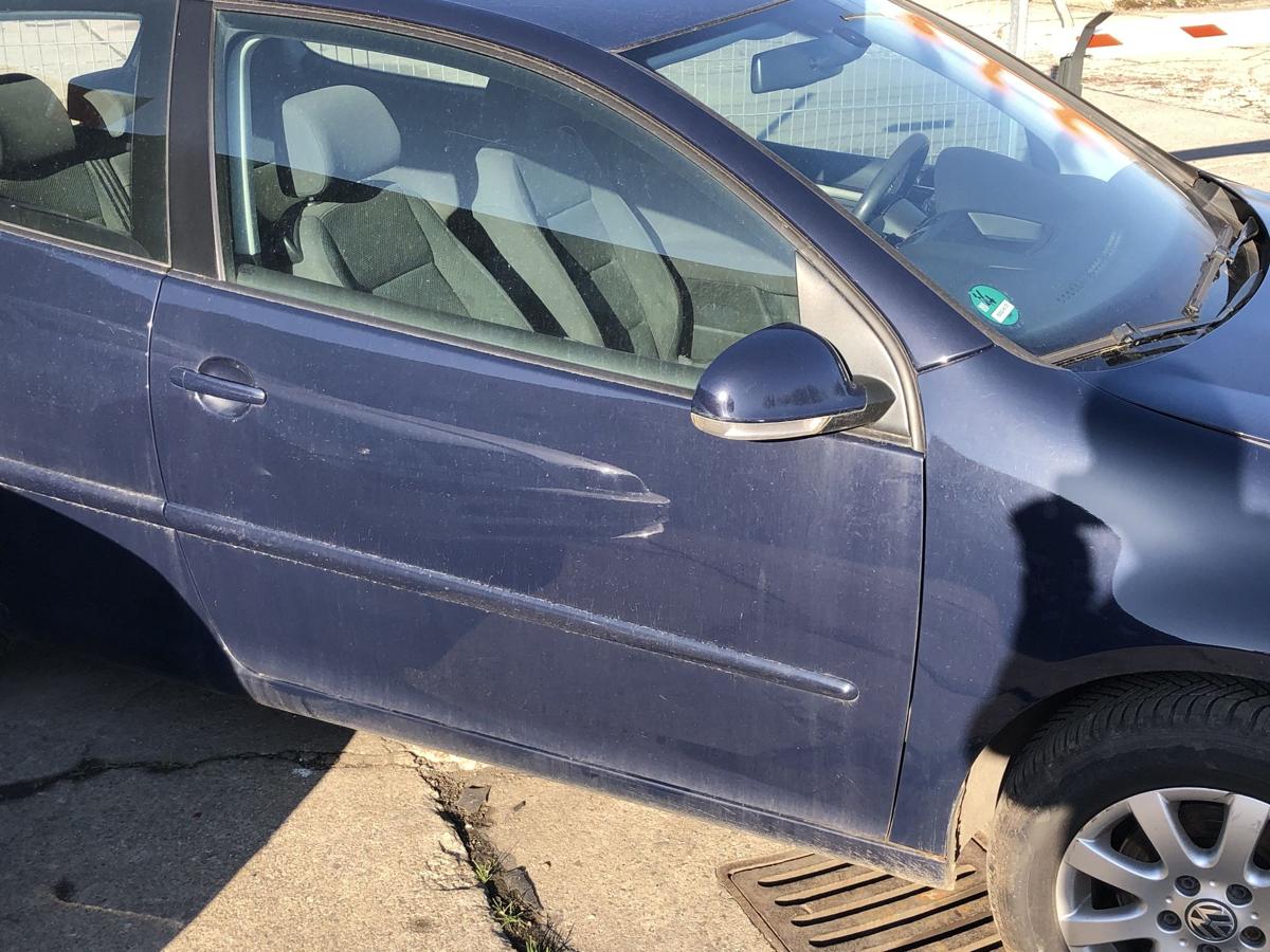 VW Golf 5 V 1K T&uuml;r vorn rechts Beifahrert&uuml;r Rohbau nur f&uuml;r 3 t&uuml;rer LA5G Perlblau