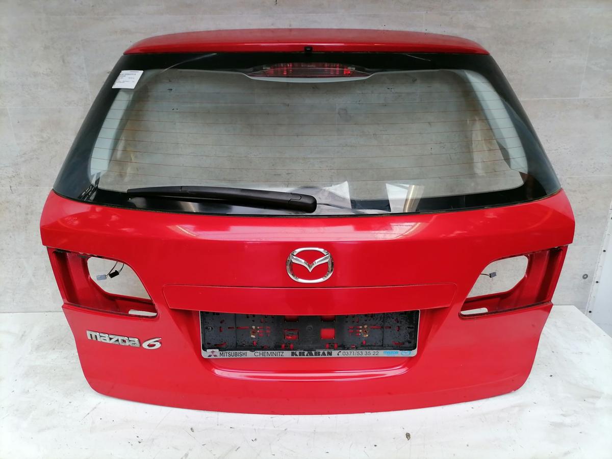 Mazda 6 GY original Heckklappe mit Heckscheibe Kombi Rot Bj.2007