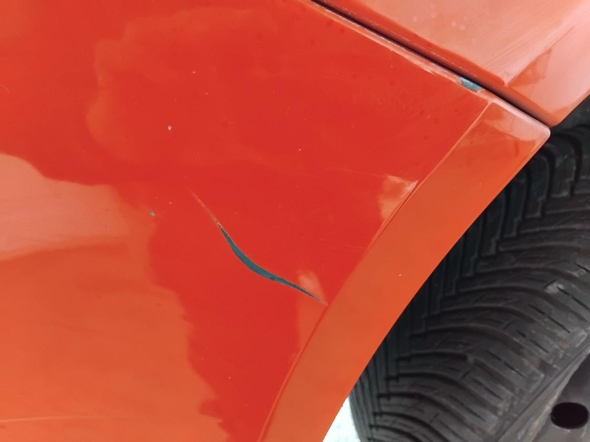 Skoda Fabia 2 5J original Stoßfänger Stoßstange vorn corridarot 8151 BJ2009