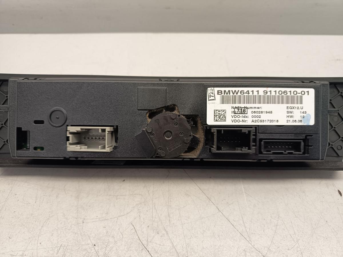 BMW 3er E91 original Heizungsbet&auml;tigung Klimabedienteil 64119110610 Bj 2006