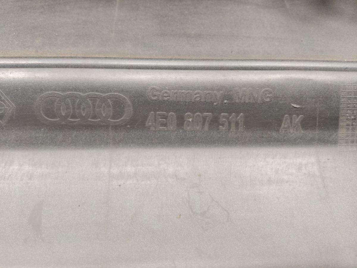 Audi A8 D3 4E orig Stossf&auml;nger Sto&szlig;stange hinten PDC BJ2007 LZ9Y phantomschwarz