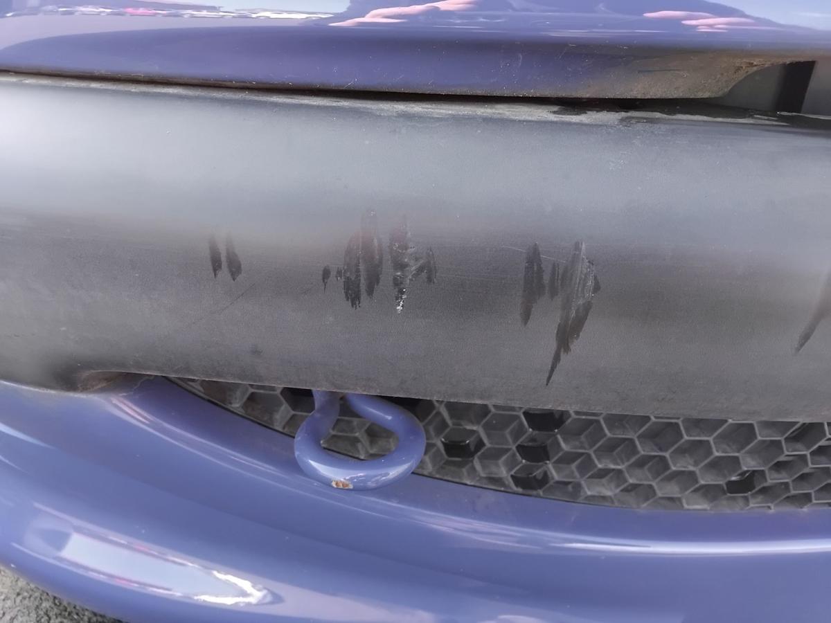 Peugeot 206 Facelift orig Sto&szlig;stange Sto&szlig;f&auml;nger vorn EGJ Blau Santorin BJ2005