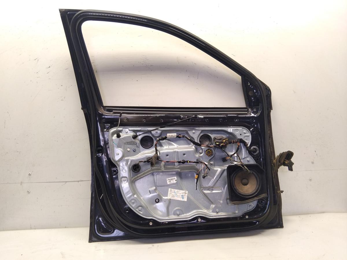 VW Polo 9N3 T&uuml;r vorn links Fahrert&uuml;r 5-t&uuml;rig schwarzmetallic LC9Z Bj.2009