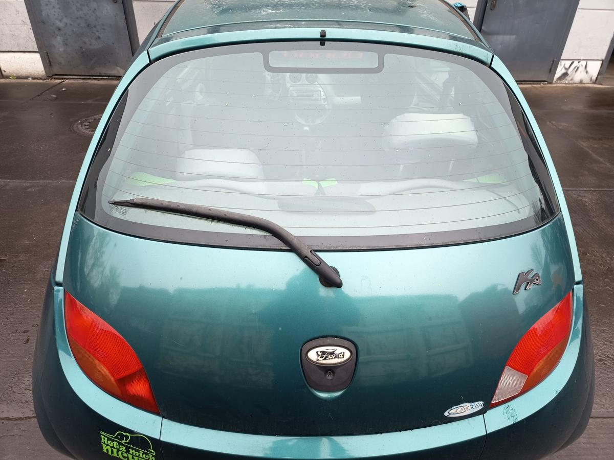 Ford KA RBT original Heckklappe mit Scheibe Karibik Gr&uuml;n Baujahr 1999