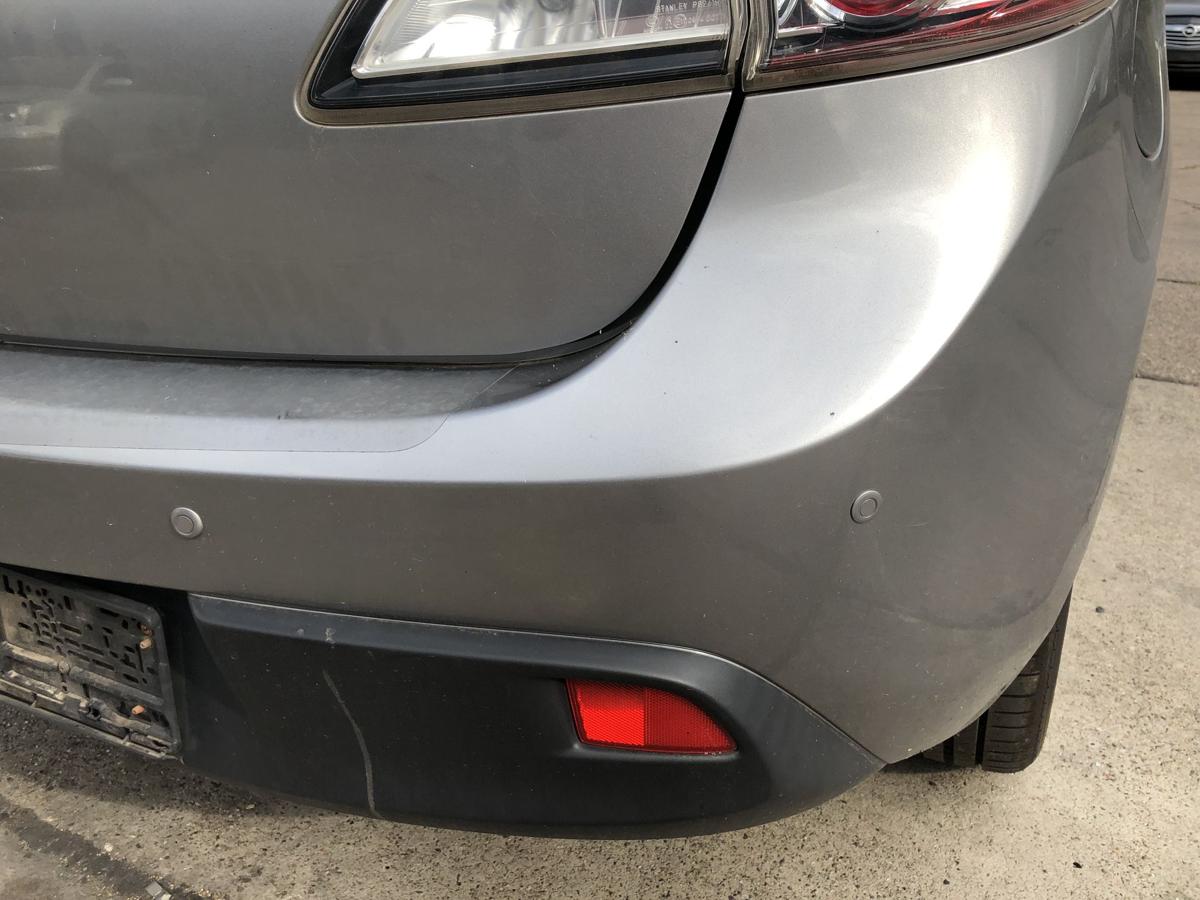 Mazda 3 Typ BL Stoßfänger hinten mit PDC Heckschürze 5trg 38P Liquid Silver Met