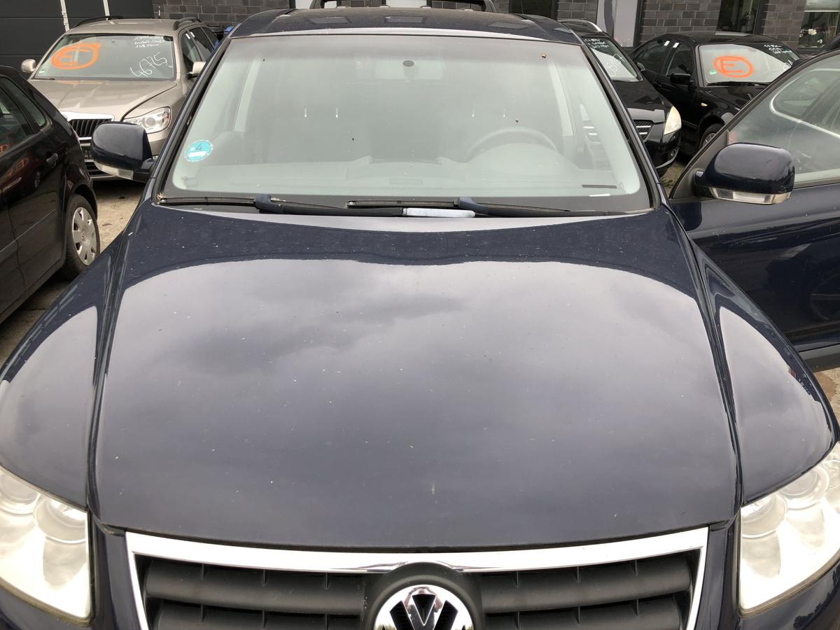 VW Touareg 7L Motorhaube Haube Klappe Deckel vorn Alu LA5G Perlblau 02-06