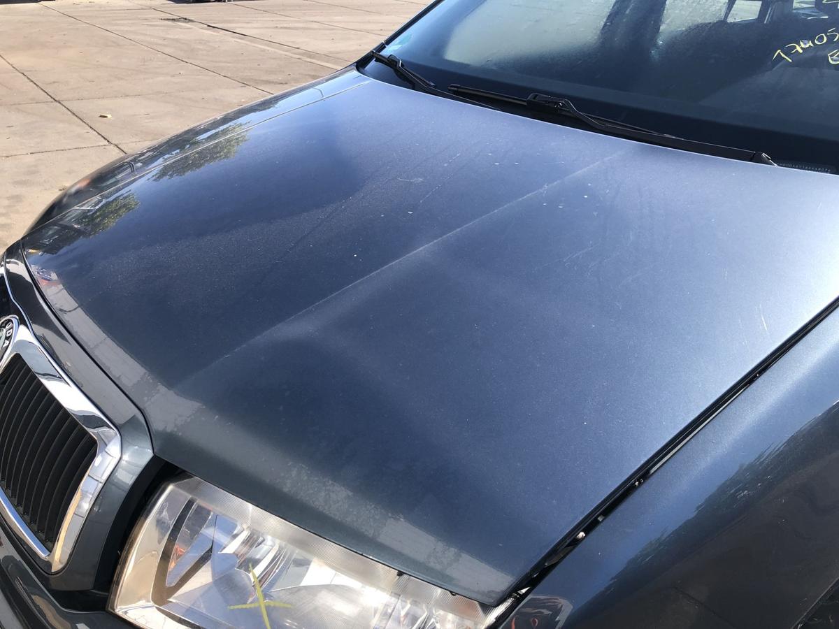 Skoda Fabia I 6Y original Motorhaube ohne Grill F7V Graphite grey Bj 2005