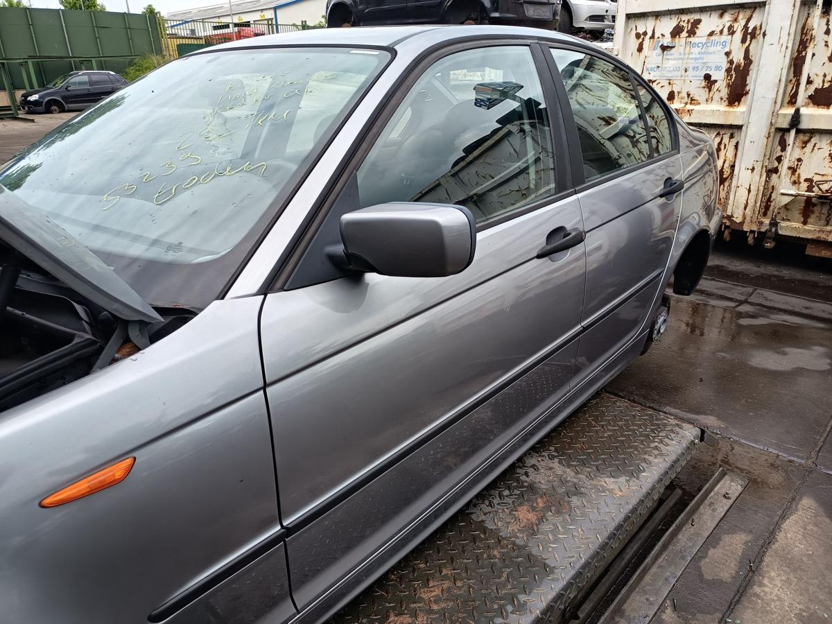 BMW 3er E46 original Tür vorn links Fahrer A80 Silbergrau Bj 2004