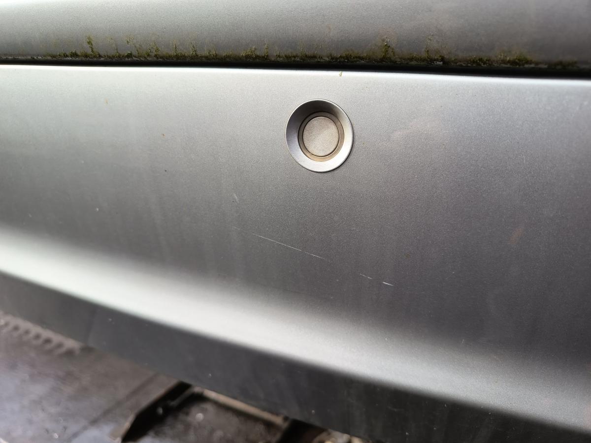 Mercedes W168 Mopf original Sto&szlig;stange F&auml;nger hinten Heck 761 Polarsilber Bj2001