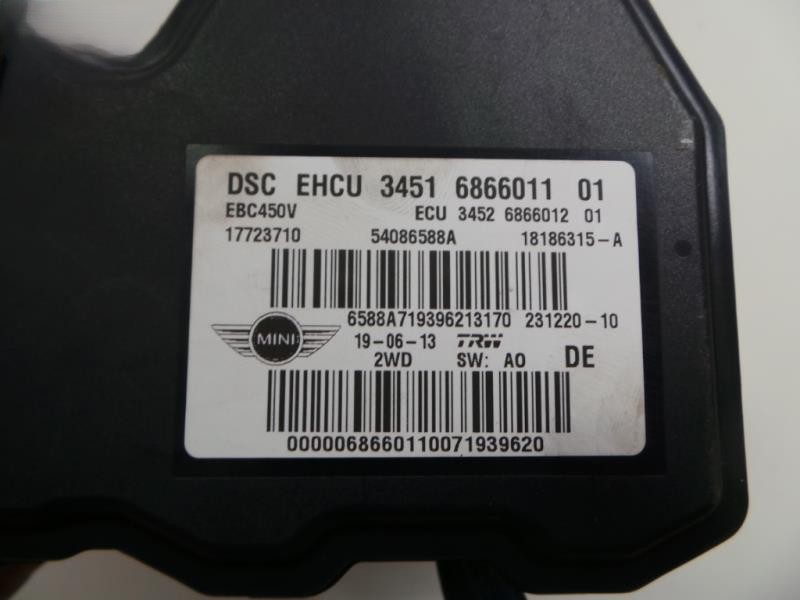 Mini One Cooper R56 Bj2013 Hydroaggregat ABS DSC LCI Facelift 3451686601101