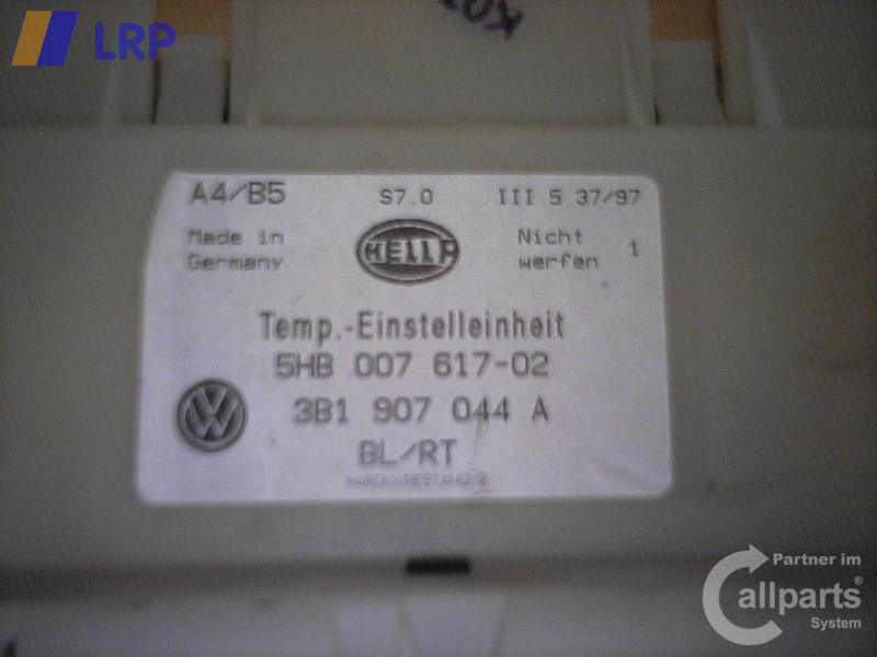 VW Passat 3B original Heizungsregulierung Klimabedienteil 3B1907044A BJ1997