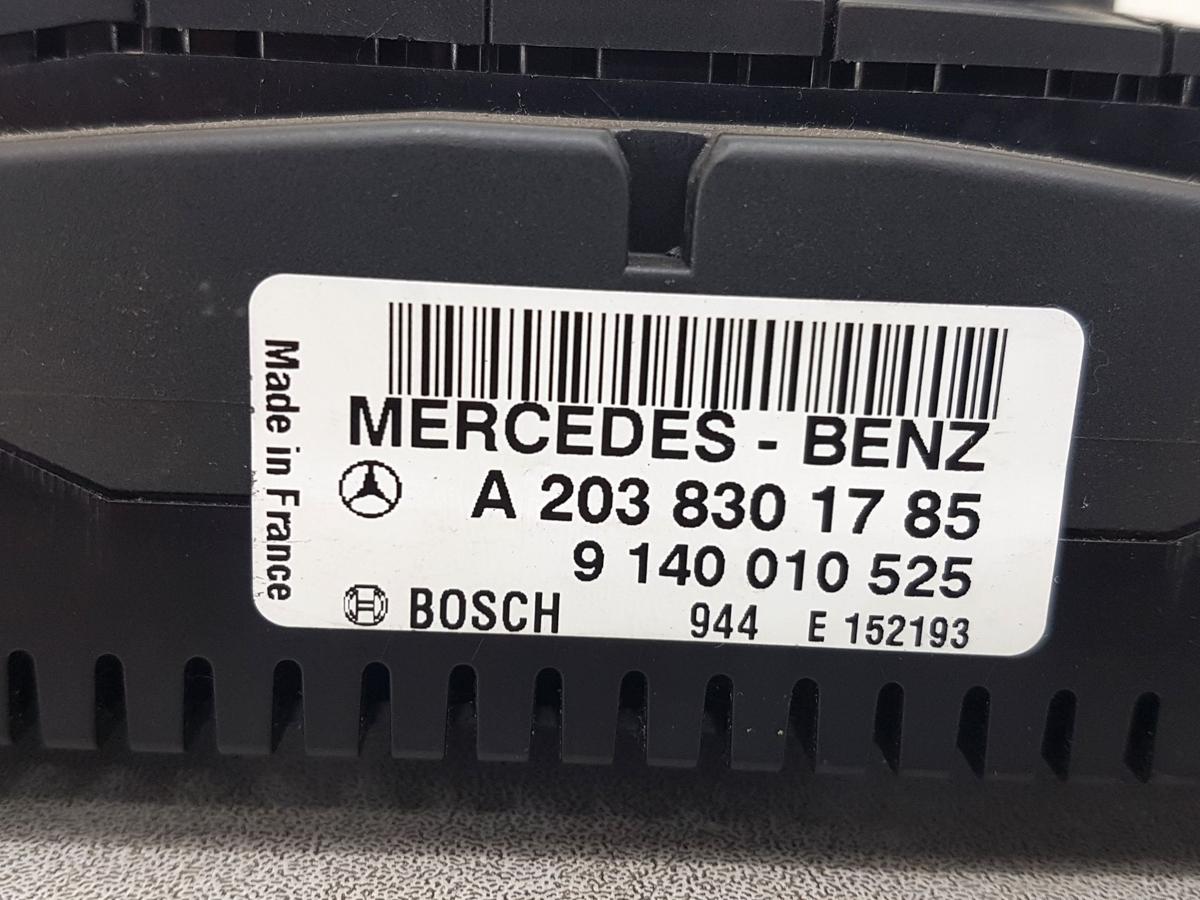 Mercedes C Klasse W203 Klimabedienteil A2038301785 9140010525 Heizungsbetätigung