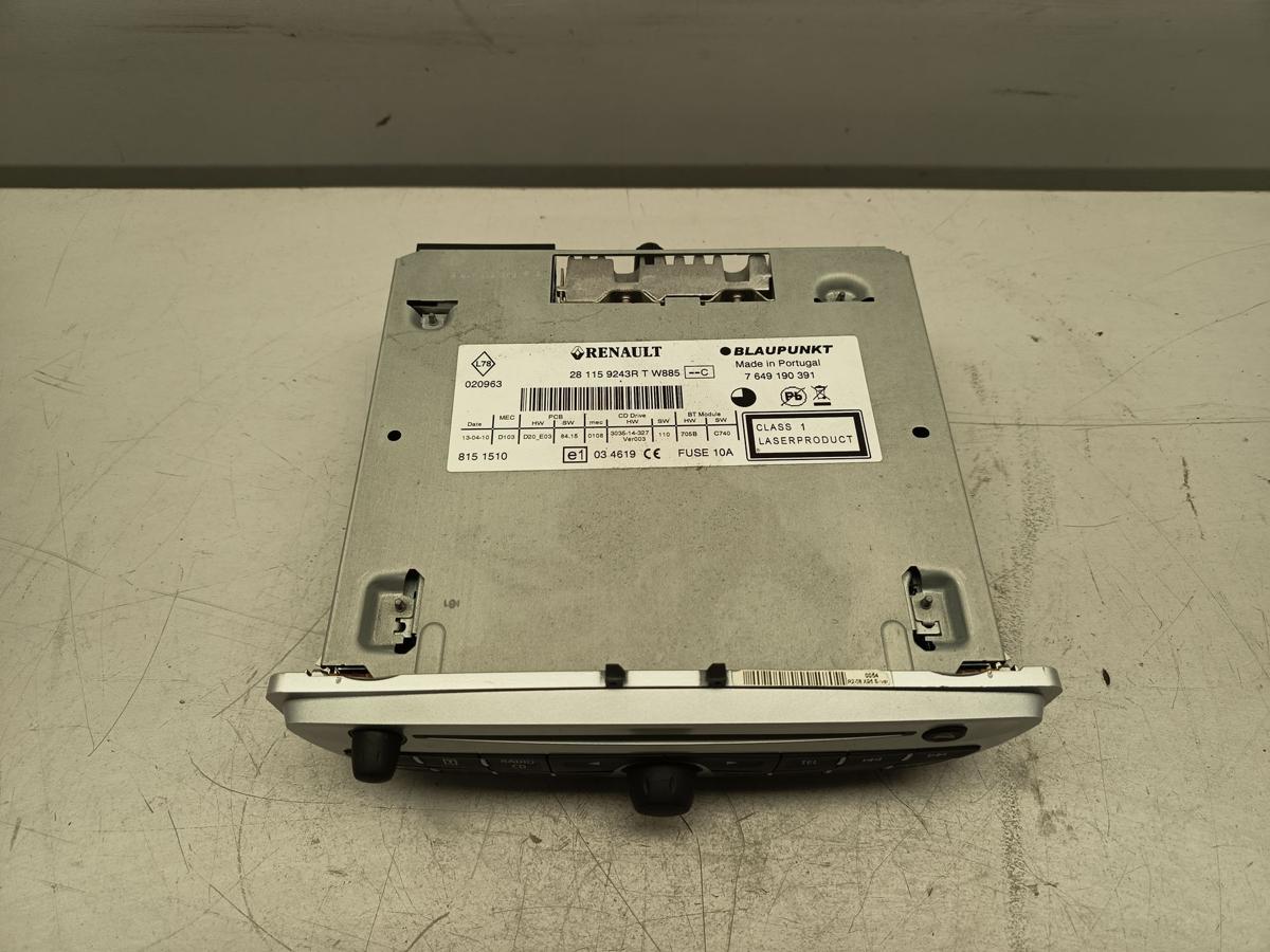 Renault Megane III original Radio CD 281159243R Baujahr 2010