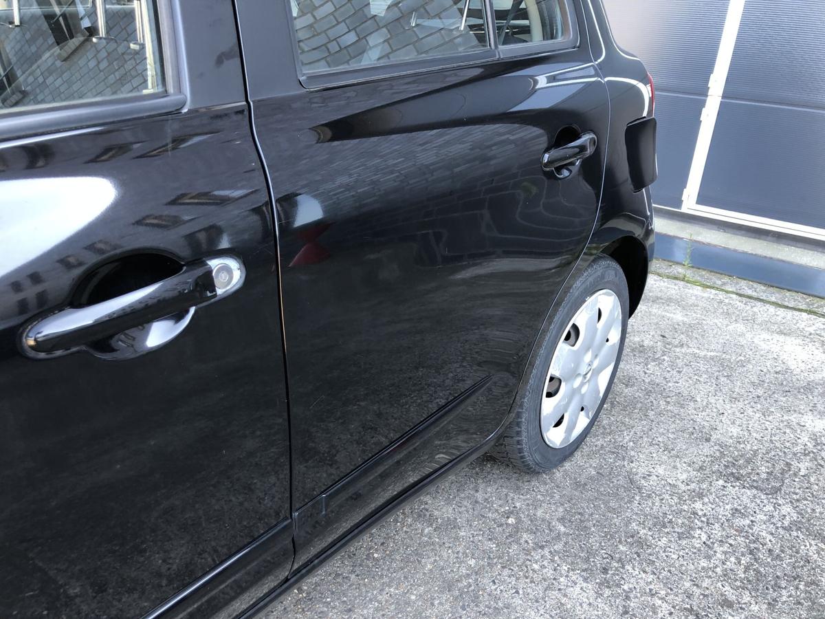 Nissan Micra K13 Tür hinten links Fondtür Rohbau KH3 Super Black Autotür