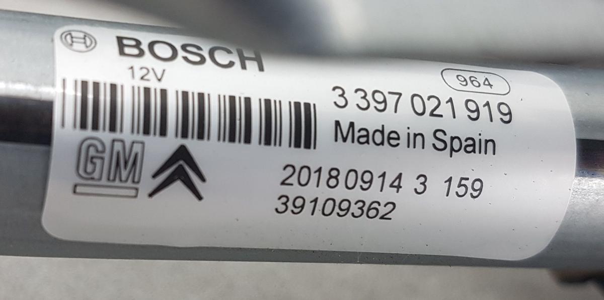 Opel Crossland X Wischergest&auml;nge mit Motor Bj2018 3397021919 0390243607