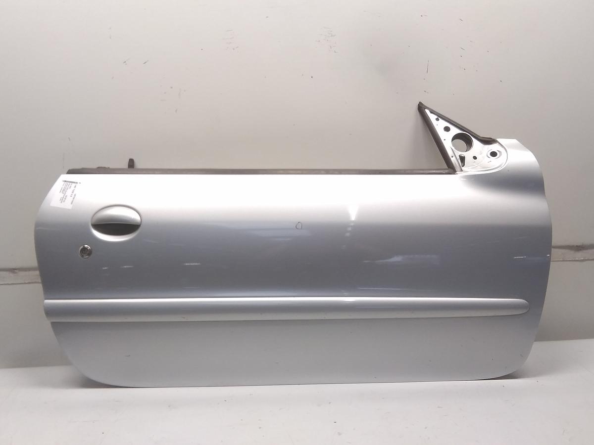 Peugeot 206CC Bj.2005 Tür rechts Beifahrertür silber EZR aluminiumgraumet.