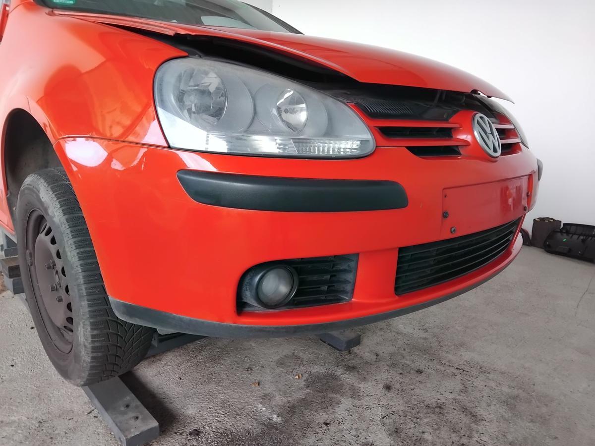 VW Golf 5 1K orig.Stossf&auml;nger Sto&szlig;stange vorn Flie&szlig;heck BJ2004 tornadorot LY3D