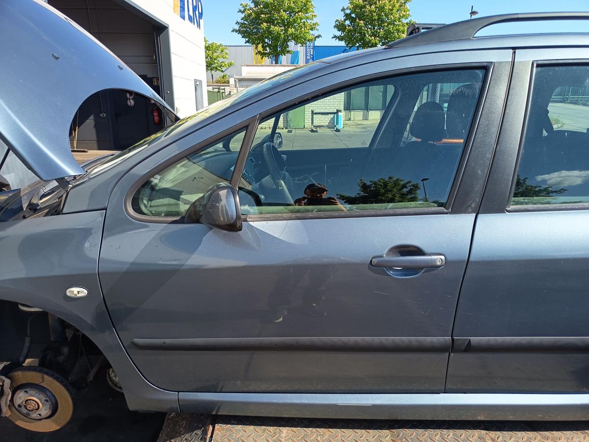 Peugeot 307 original T&uuml;r vorn links Fahrer Rohbau EZW Eisengrau Bj 2006