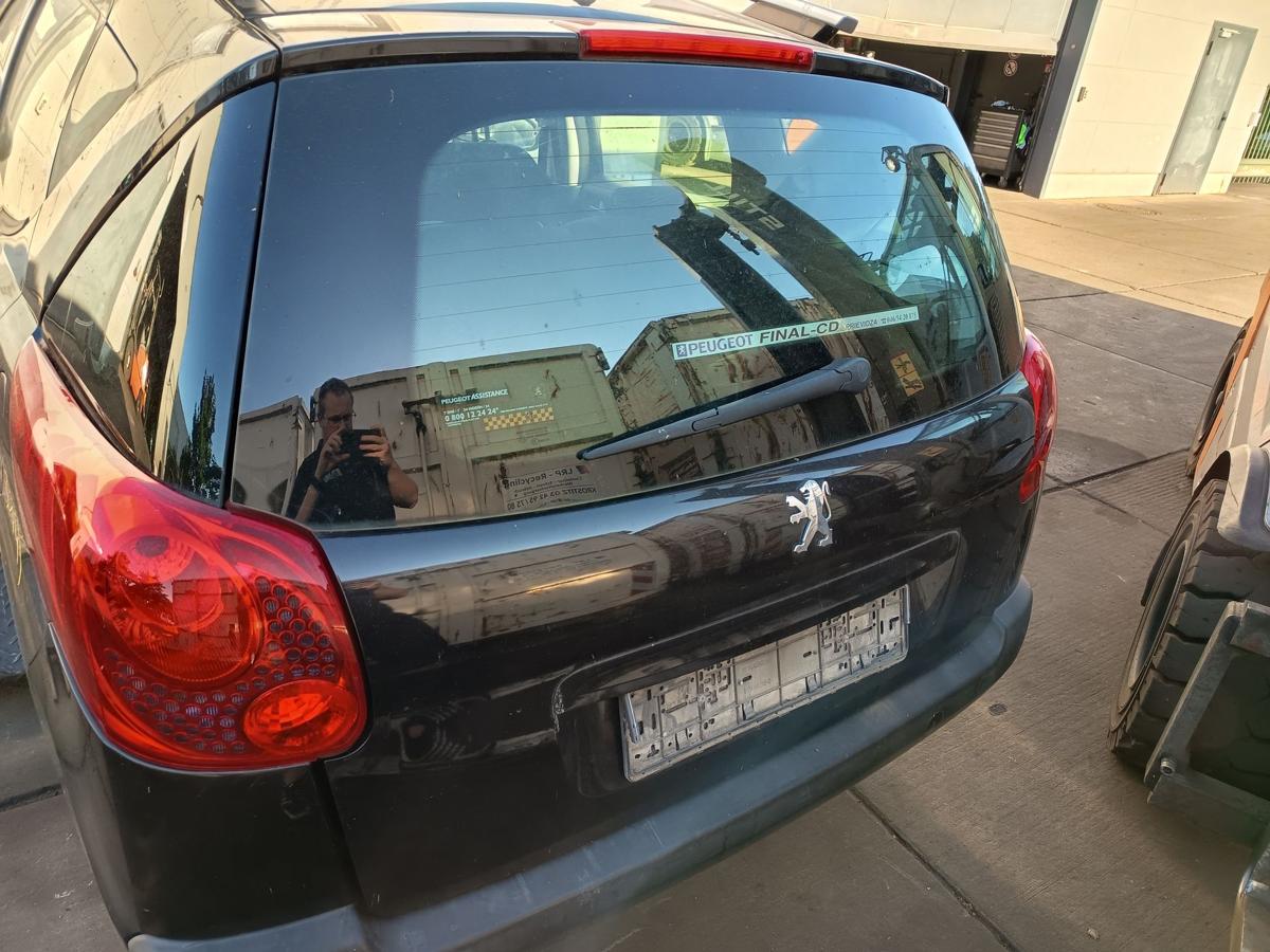 Peugeot 207SW original Heckklappe mit Scheibe EXL schwarz Baujahr 2009