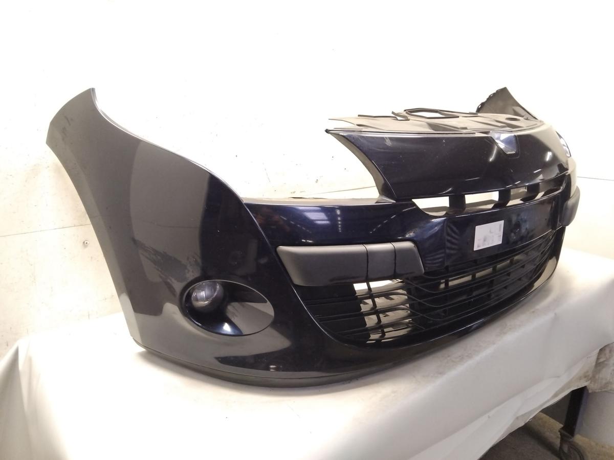 Renault Megane 3 orig Sto&szlig;stange Stossf&auml;nger vorn NV472 Bleu Crepuscule BJ2009