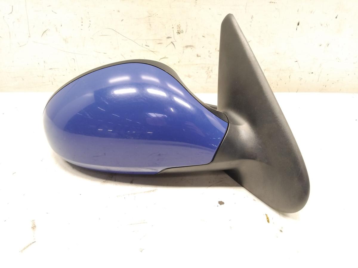 Seat Leon 1M orig Au&szlig;enspiegel rechts elektrisch beheizt Facelift BJ2003 LS5G Canaria Blau