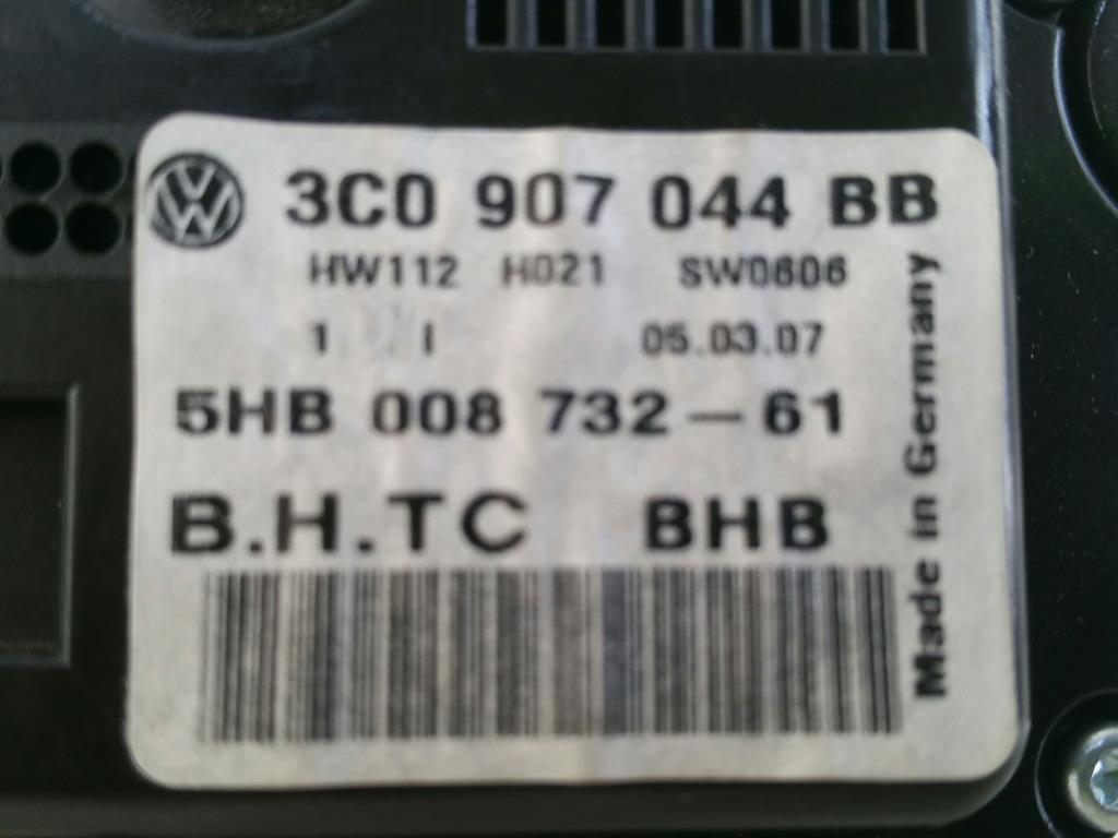 VW Passat 3C orig. Klimabedienteil Klimabedienung 3C0907044BB