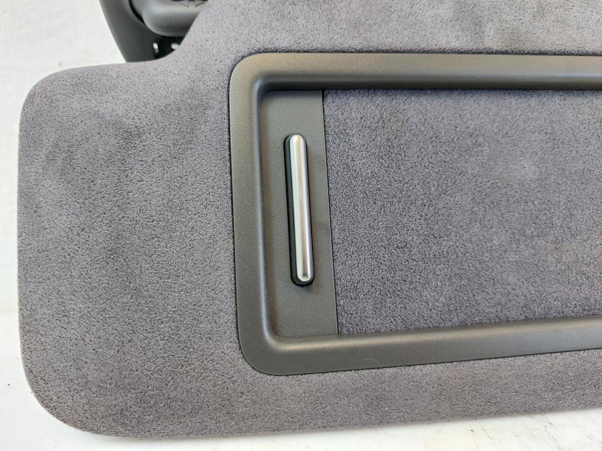 NIO ET7 Elektro Sonnenblende links Spiegel beleuchtet Alcantara Microfaser grau