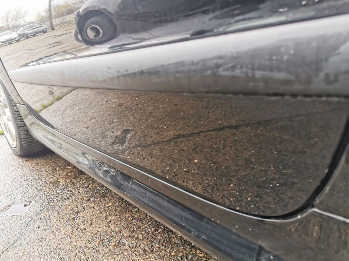 Peugeot 206 CC Fahrertür Tür Autotür vorn links Rohbautür EXY Onyxschwarz