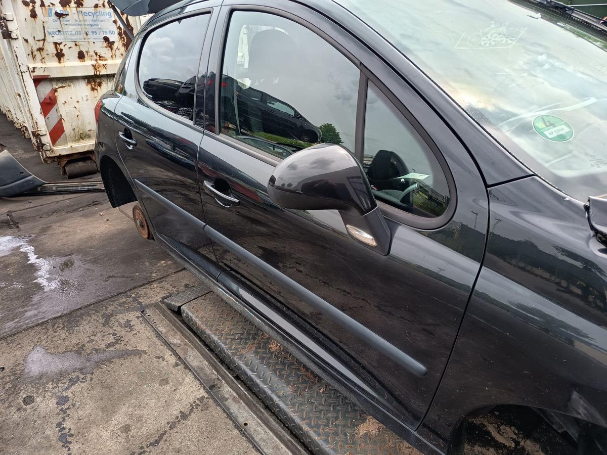 Peugeot 207 original Tür vorn rechts Beifahrer EXL Obsidianschwarz Bj 2008