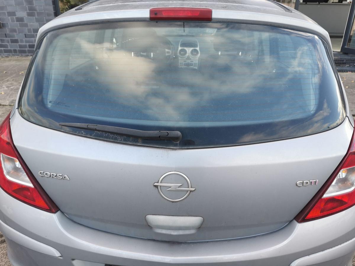 Opel Corsa D Heckklappe Klappe Deckel hinten nur 5trg Z163 Lichtsilber metallic