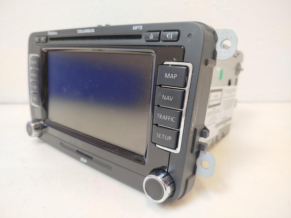 Skoda Superb 2 Typ 3T Radio Navigationssystem Coloumbus Autoradio Navi OEM