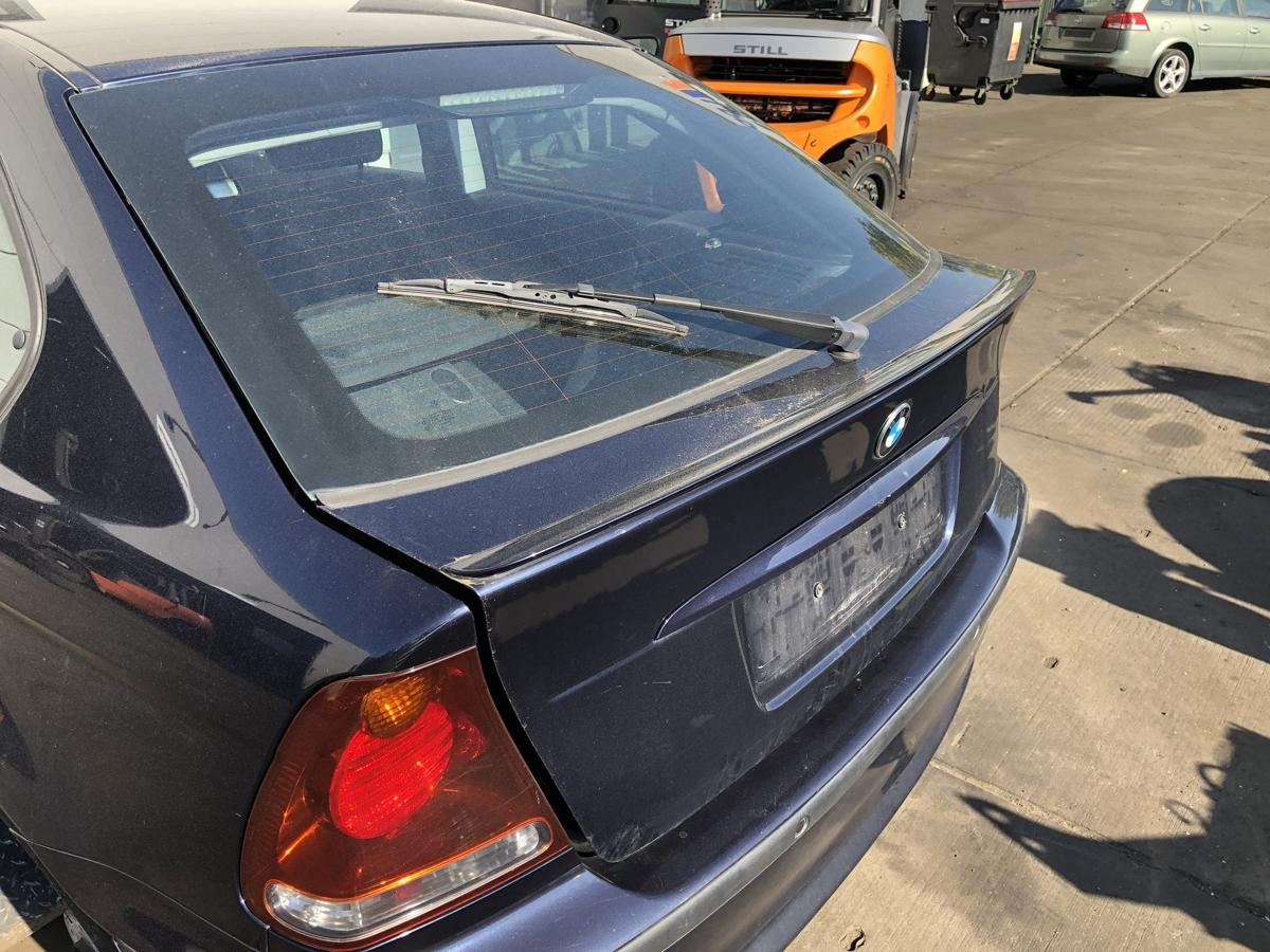 BMW E46 Compact original Heckklappe mit Scheibe 317 Orientblau Bj 2004
