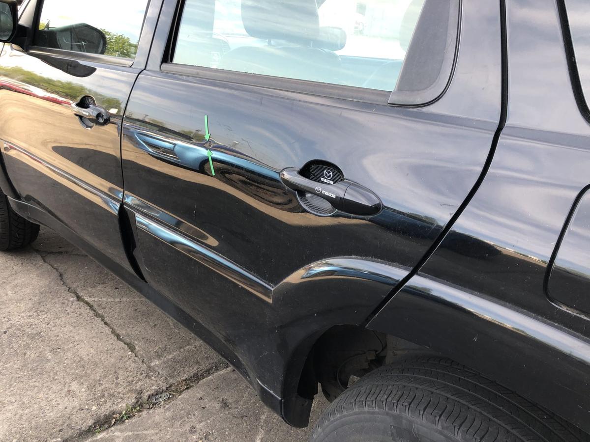 Mazda Tribute EP ab 2004 Tür hinten links Fondtür im Rohbau schwarz Anrostungen
