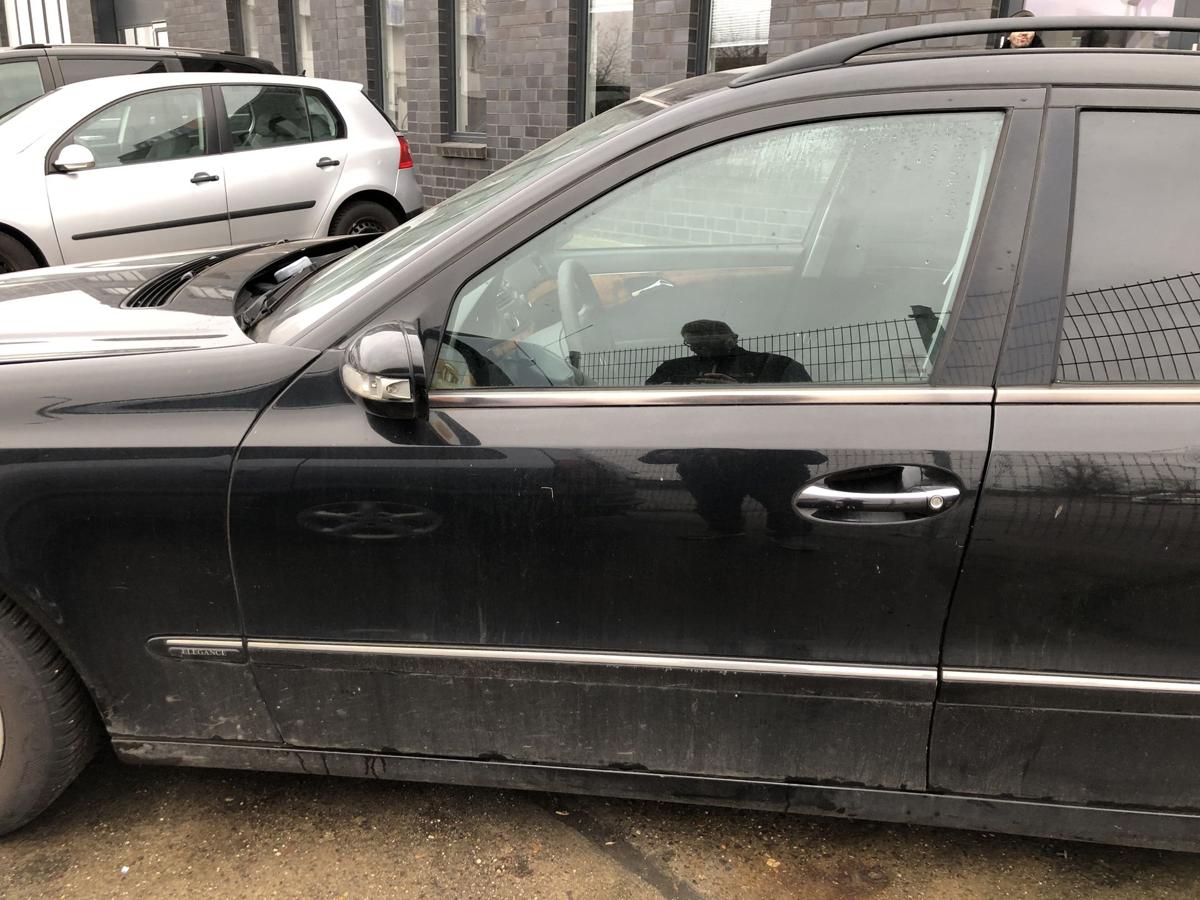 Mercedes W211 S211 E Klasse T&uuml;r vorne links Fahrert&uuml;r Rohbau Obsidianschwarz