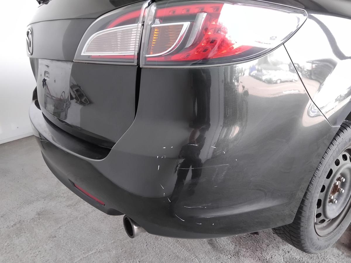 Mazda 6 II GH Kombi original Sto&szlig;f&auml;nger Sto&szlig;stange hinten BJ2010 35N sparkling black pearl