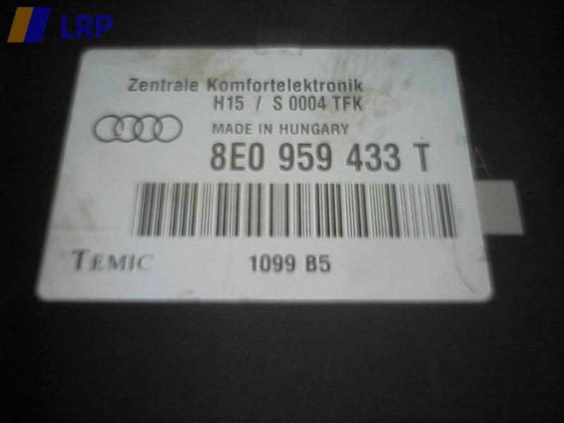 Audi A4 Typ 8E BJ 2001 ZV-Steuergerät Temic, 8E0959433T