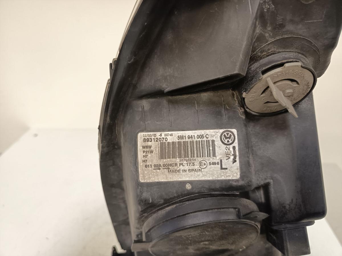 VW Golf Plus 5M orig Scheinwerfer vorn links Halogen Frontscheinwerfer Bj 2005