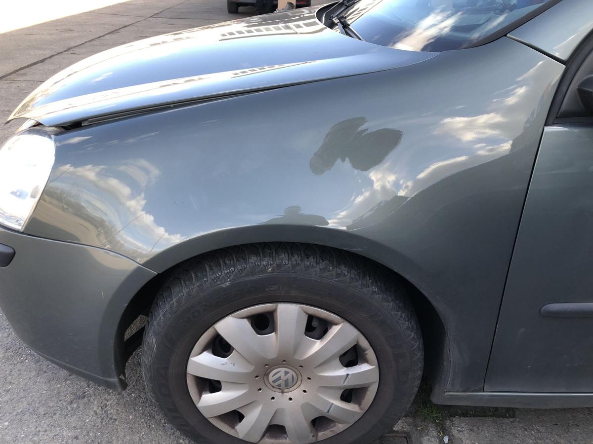 VW Golf 5 V 1K Kotfl&uuml;gel vorn links Fahrerseite LA6Q Sagegreen kein OE