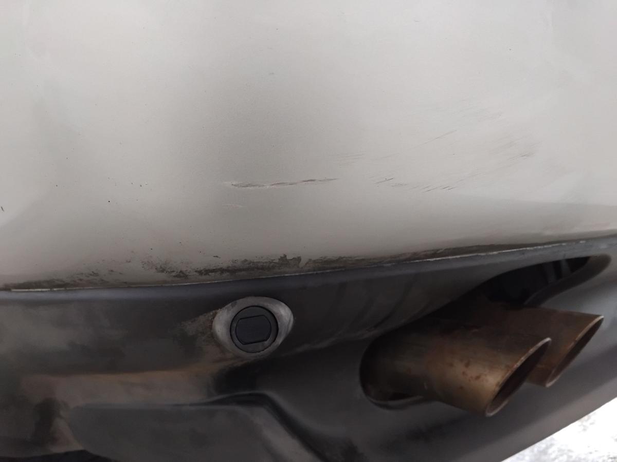 BMW X5 E53 orig Sto&szlig;f&auml;nger Sto&szlig;stange hinten f&uuml;r Gasauto BJ2000 PDC titansilber