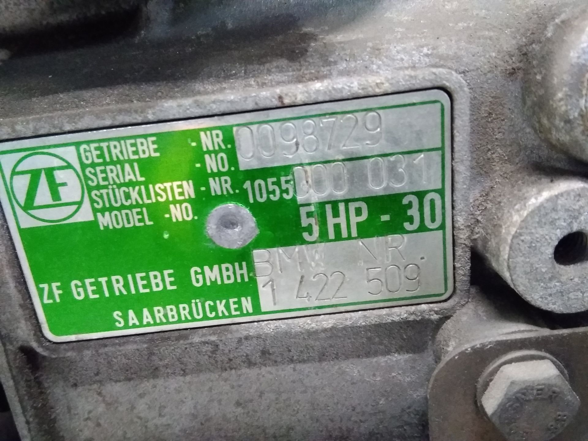 BMW 7er E38 original Automatikgetriebe 5 Gang ZF 5HP30 4.0 M60 210kw