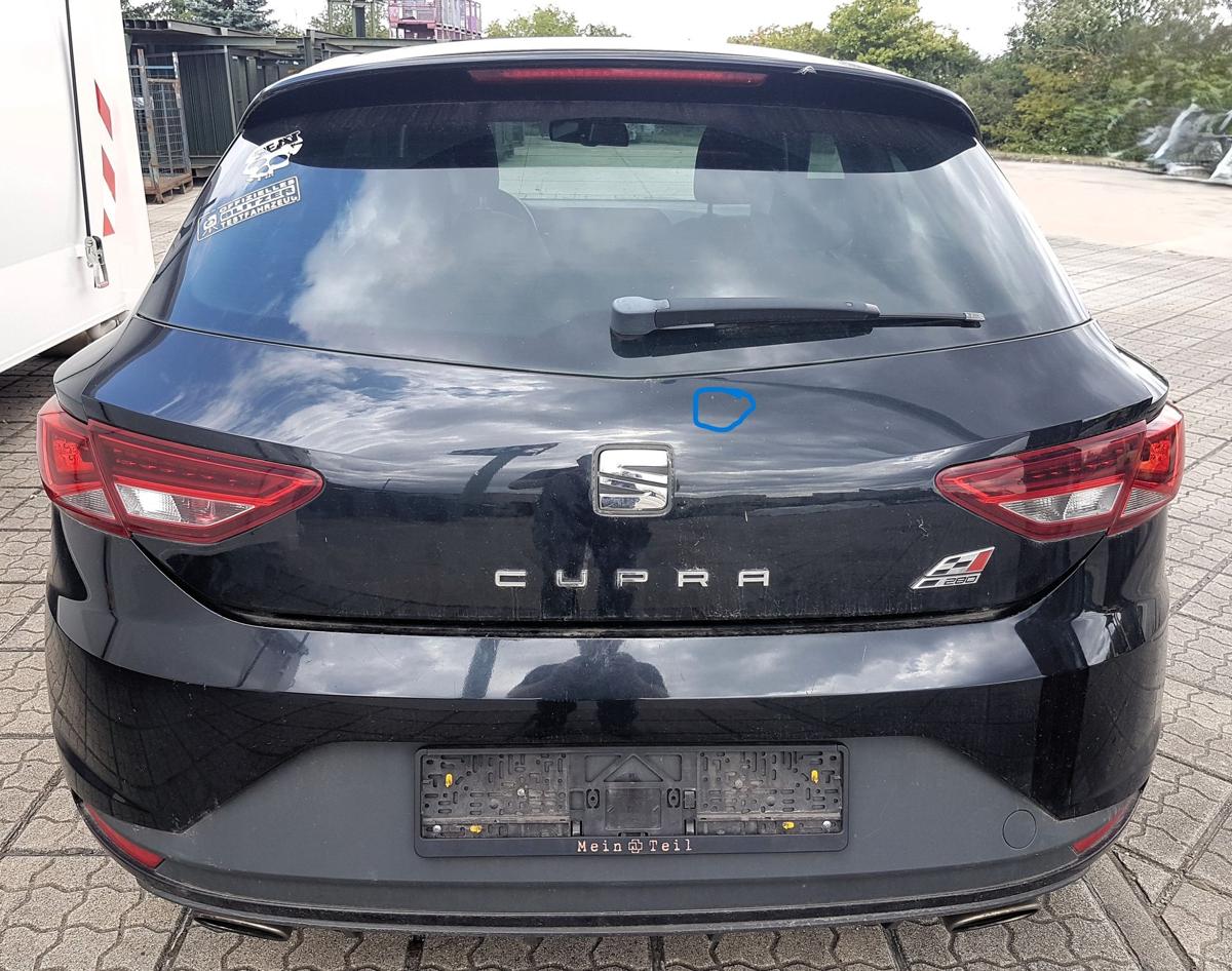Seat Leon Cupra 5F Heckklappe Heckdeckel in LZ9Y Phantomschwarz Metallic Bj2014