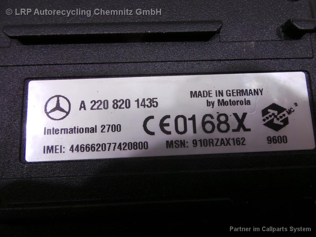 Mercedes S320 w220 BJ 1999 Steuergerät Telefon A2208201435 Motorola