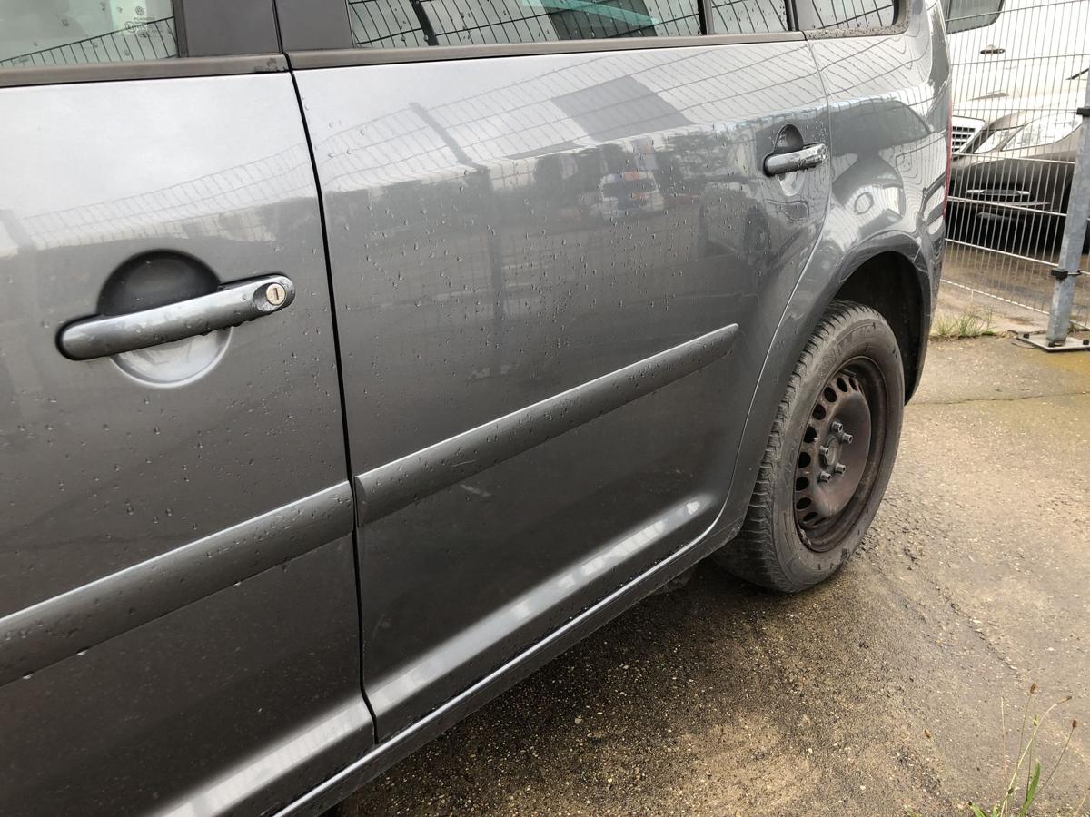 VW Touran 1T Tür hinten links Fondtür im Rohbau LD7X Platinum Grey Metallic