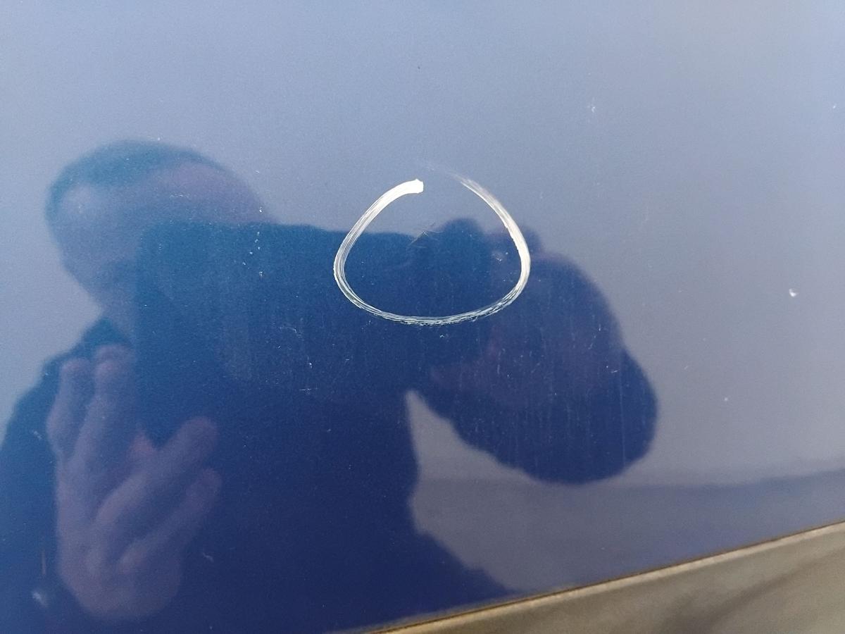 Chevrolet Spark M300 orig. Sto&szlig;stange Sto&szlig;f&auml;nger hinten BJ2012 GCT Moroccan Blue