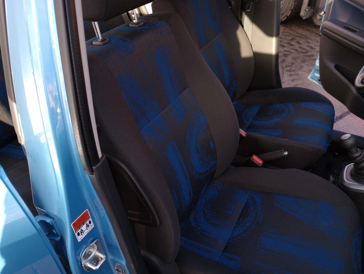 Opel Agila B orig Beifahrersitz vorn rechts Stoff schwarz/blau Airbag 24Tkm Bj13