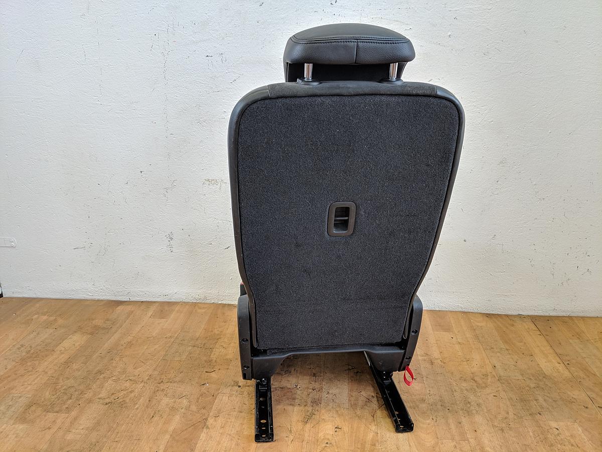 Einzelsitz Sitz hinten Mitte 2. Reihe Leder Alcantara schwarz VW Sharan 7N