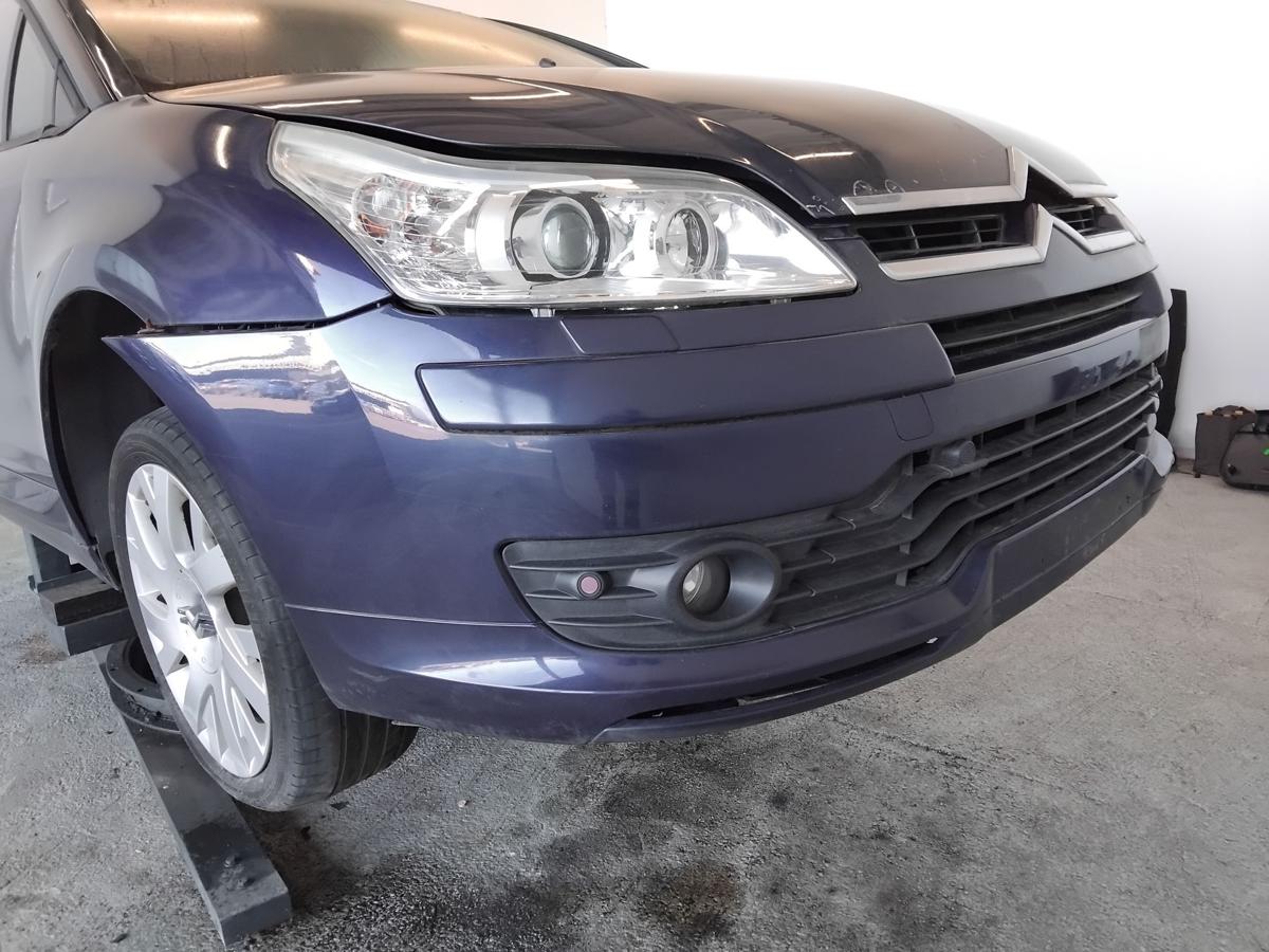 Citroen C4 original Sto&szlig;f&auml;nger Sto&szlig;stange vorn mit PDC und SRA BJ2007 KPU Oriental Blau